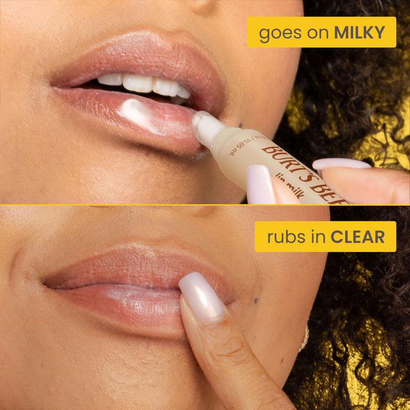 Burt’s Bees Lip Milk, Daily Lip Moisturizer, Toasted Coconut, Vitamin Enriched Moisturizing Lip Balm with Almond Milk and Jojoba Oil, Hydrating for Softer Lips, 1 Tube, 0.34 Fl Oz 1 Count (Pack of 1)
