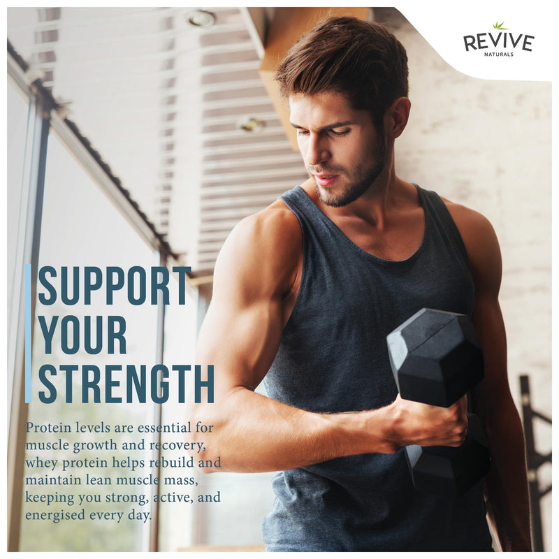 Organic Whey Protein Powder 400g – Grass Fed Unflavoured Organic Protein Powder– Resealable and Recyclable Pouch by Revive Naturals 400g (Pack of 1)