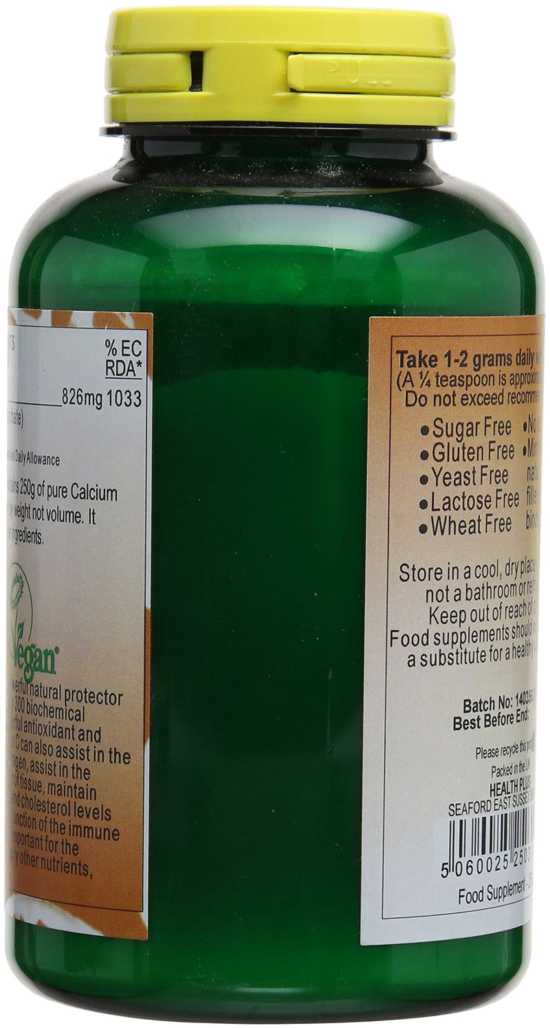 Health Plus Calcium Ascorbate Powder Vitamin C Supplement - 250g