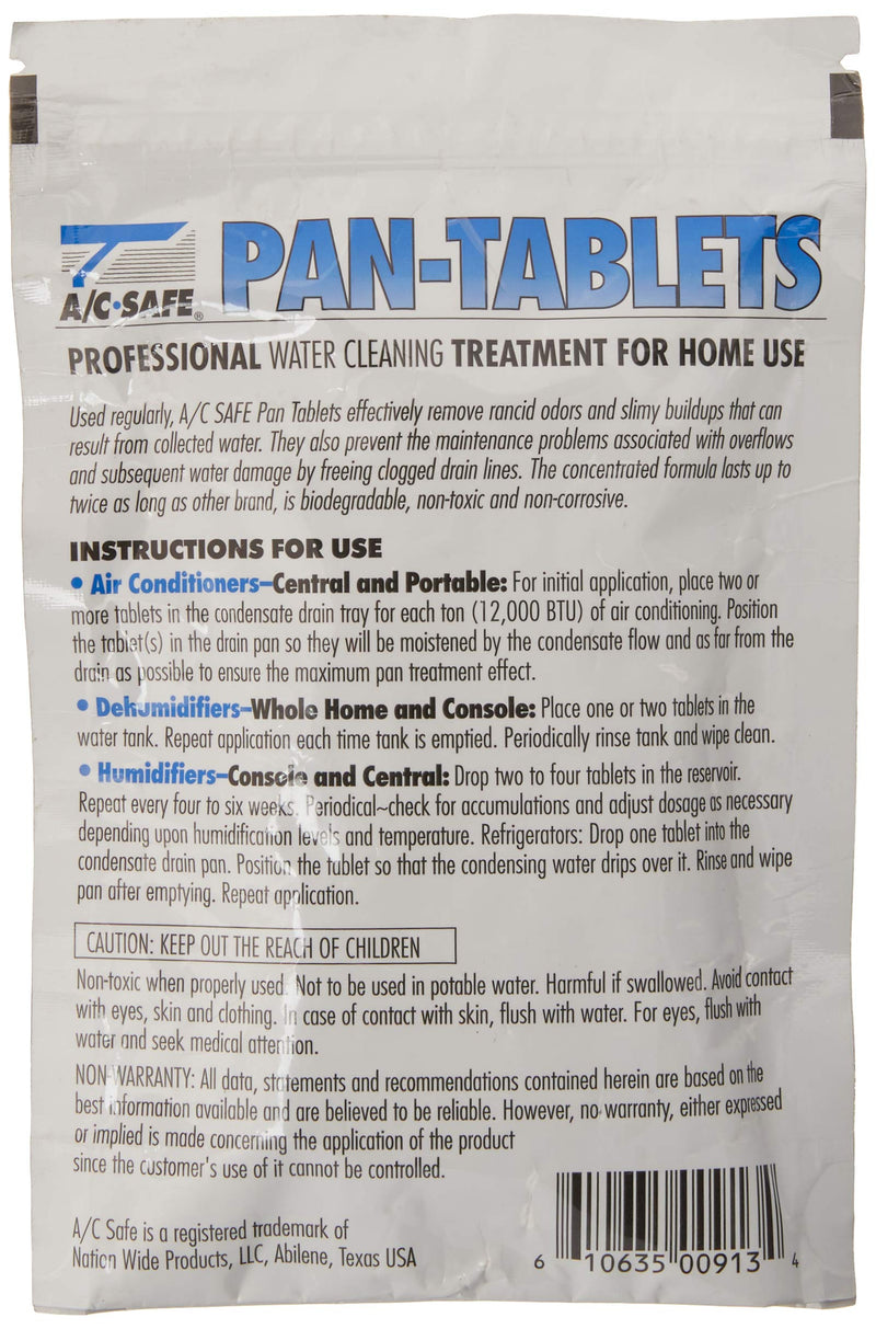 [Australia] - AC-Safe Tablets-30 Cleans scum in Drain Pans and Humidifiers, 30 Count (Pack of 1), Blue 