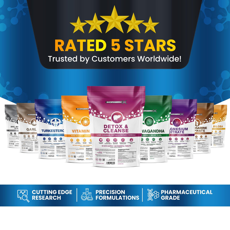 Maximum Strength Zinc, Magnesium & Vitamin B6 (240 Powerful Tablets - 4 Month Supply) Recovery Support – Testosterone Booster, Growth & Strength Without Steroids or HGH
