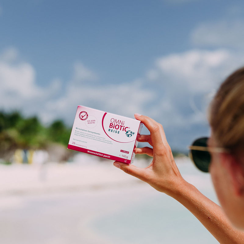[Australia] - OMNi BiOTiC Travel | 28 servings (140g) | 10 bacterial strains | 5 billion germs per daily dose | powder | Vegan | Gluten free | Lactose free | For daily use Tasteless 28 portions (pack of 1) 