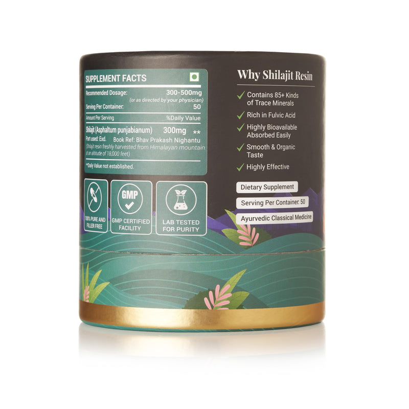 [Australia] - Satthwa Pure Himalayan Shilajit Resin High Potency for Men & Women - 85+ Trace Minerals - 75%+ Fulvic Acid - 50 Servings for Energy Boost & Immune Support - Lab Test Report - 20g (0.7oz) 
