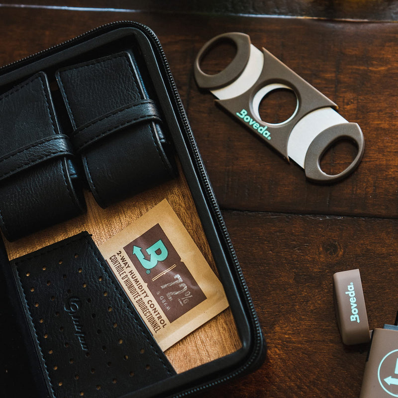 [Australia] - Boveda Cigar Cutter with Stainless Steel Double-Guillotine Blades and Large Finger Holes; Utility Knife for Up to 64-Ring Gauge 