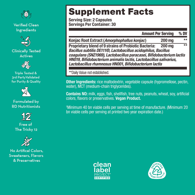 [Australia] - HUM Skin Squad - Probiotic Supplement for Clear Skin & Gut Health - Microbiome Probiotics for Problem Skin & Breakouts (60 Vegan Capsules, 30 Day Supply) 