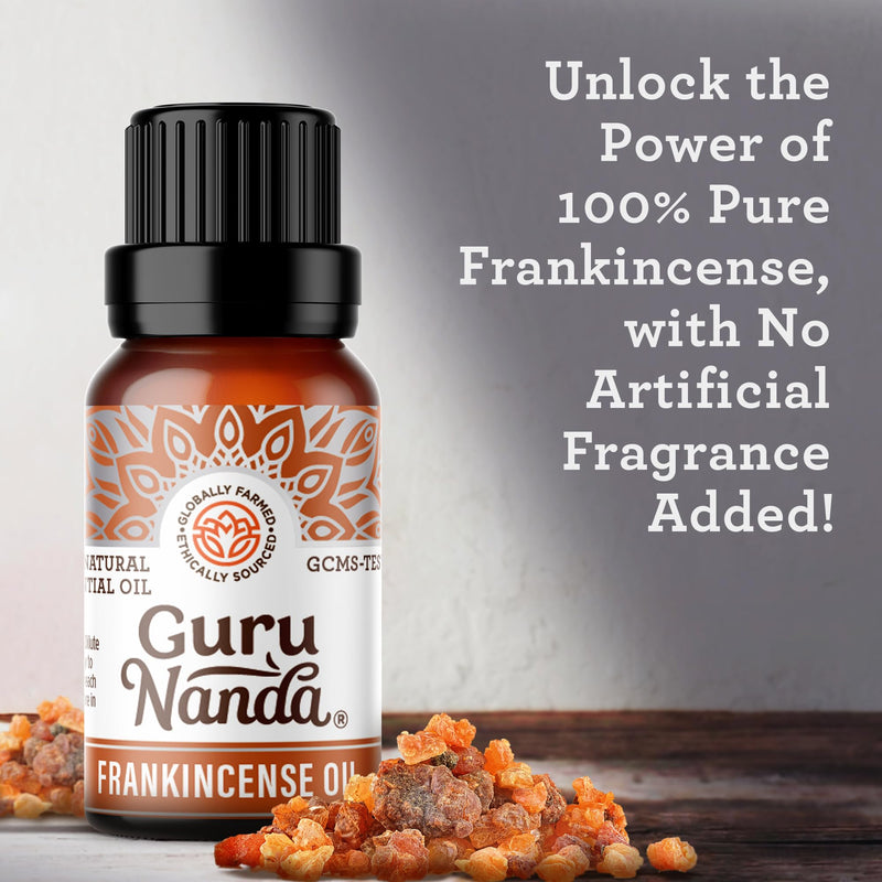 [Australia] - GuruNanda Frankincense Essential Oil (0.5 Fl oz) - 100% Pure, Natural and Undiluted Diffuser Oil for Aromatherapy, Massages & DIY Recpies - Supports Join Health & Promotes Radiant Skin Pack of 1 