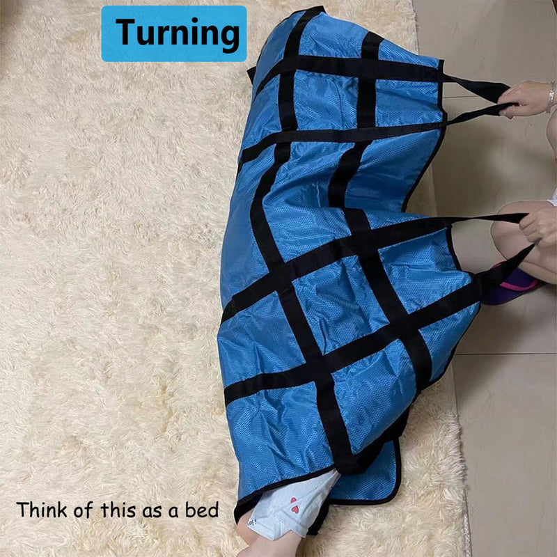 [Australia] - Positioning Bed Pad with Reinforced Handles 48 x 40 inches Washable Multipurpose Transfer Sheet for Lifting & Repositioning Reusable Patient Transfer Board Blanket Draw Sheet Lift Sheet Slide Bed Mat 