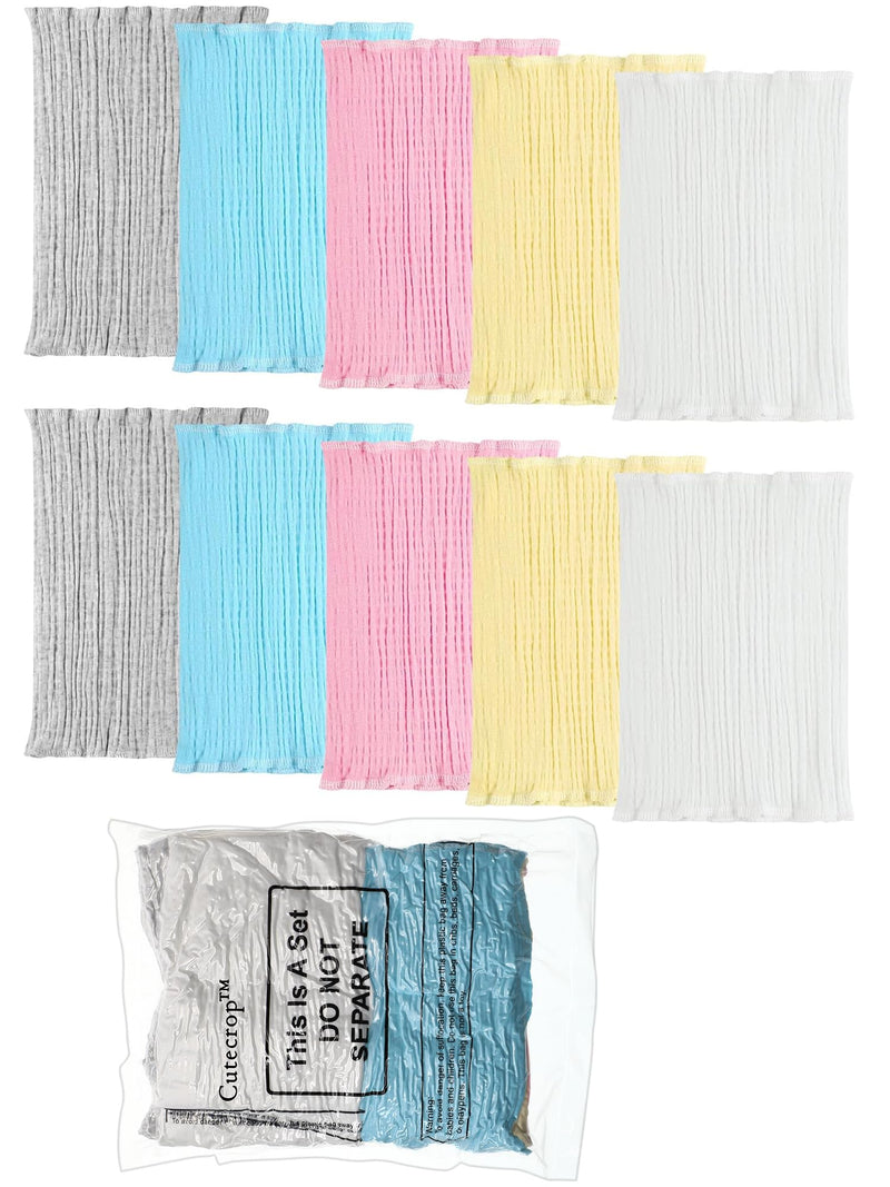 [Australia] - 10 Pcs Baby Belly Button Band Cotton Gtube Button Covers Double Layer Umbilical Hernias Truss Belt Belly Band for Baby Boys Girls 