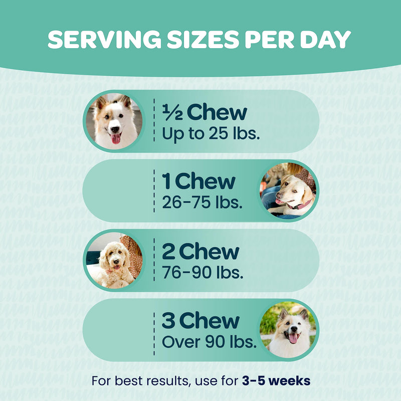 Dog Allergy Chews with Probiotics | Seasonal Allergy Chews for Dogs with Wild Alaskan Salmon Oil & Colostrum | Environmental Dog Allergy Support | NASC Certified & Made in The USA | 90 Chews - PawsPlanet Australia