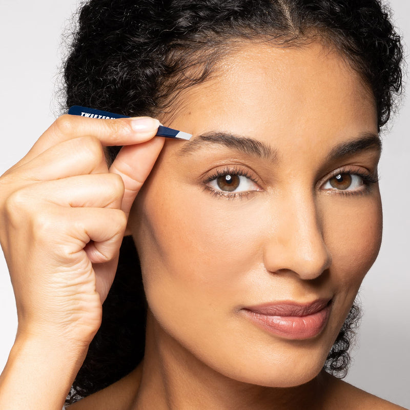 [Australia] - Tweezerman Exclusive Eyebrow Razor & Evening Blue Mini Slant Tweezer 