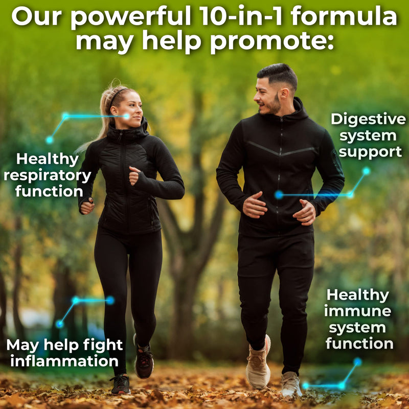 [Australia] - Echinacea Goldenseal Capsules - 10 in 1 Immune Support Supplement - 1455mg - Vegan Echinacea Capsules Supplement Made With Organic Whole Foods - Herbal Immune System Support - 2 Month Supply 120 Count (Pack of 1) 