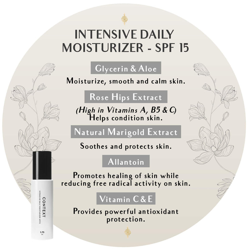 CONTEXT SKIN Anti-Aging Face Moisturizer with Vitamin C & E - Lightweight Hydrating Face Cream with Antioxidants, Tangerine Oil - Face Sunscreen Protection for Normal to Dry Skin