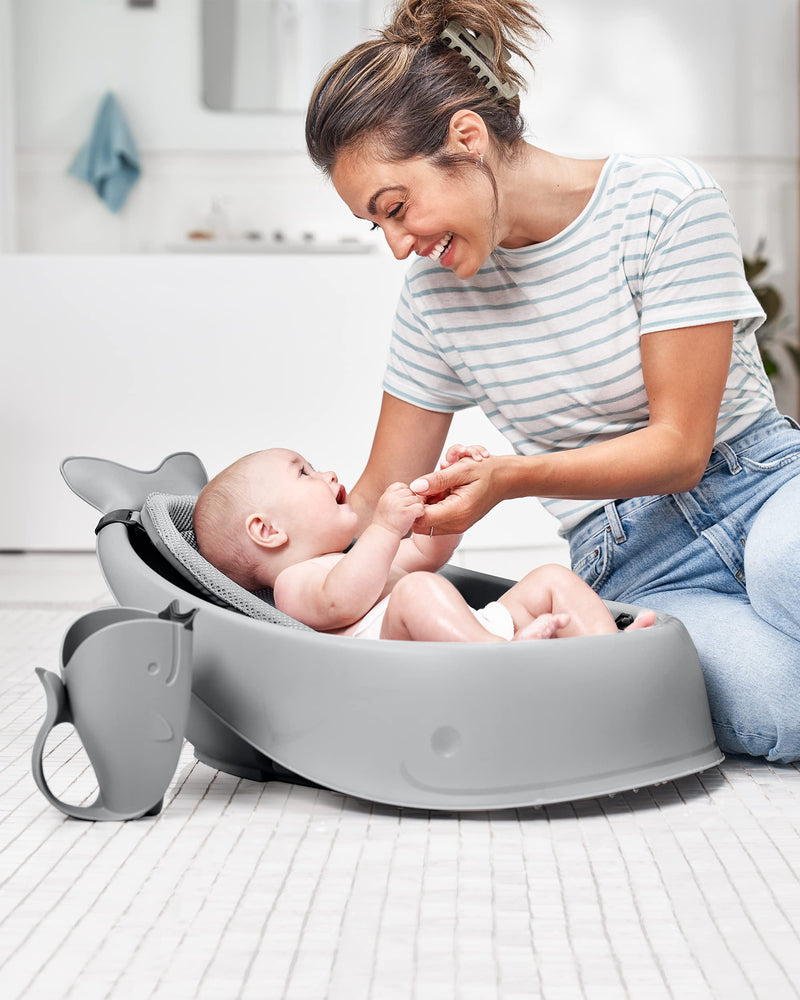 [Australia] - Skip Hop Baby Bath Rinse Cup, Moby Tear-free Waterfall Rinser, Grey 