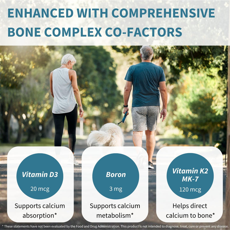 Igennus Red Algae Calcium Magnesium Complex, Bone Support, 60 Tablets | Comprehensive Complex with K2, D3 & Boron, High Absorption Minerals, Vegan & Plant Based, Non-GMO 60 Count (Pack of 1)