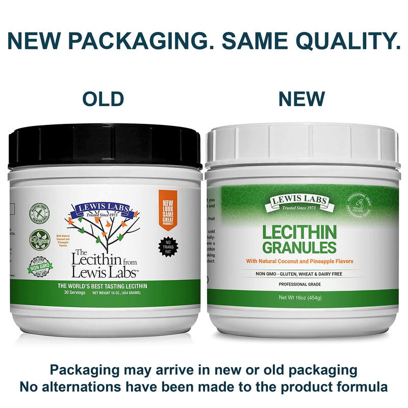 [Australia] - Lecithin Granules Supplement | Natural Soy Lecithin Powder is an Excellent Source of Phosphatidyl Choline | Lactation Support, Immune Function & Support Brain Health, 16 oz 1 Pack 