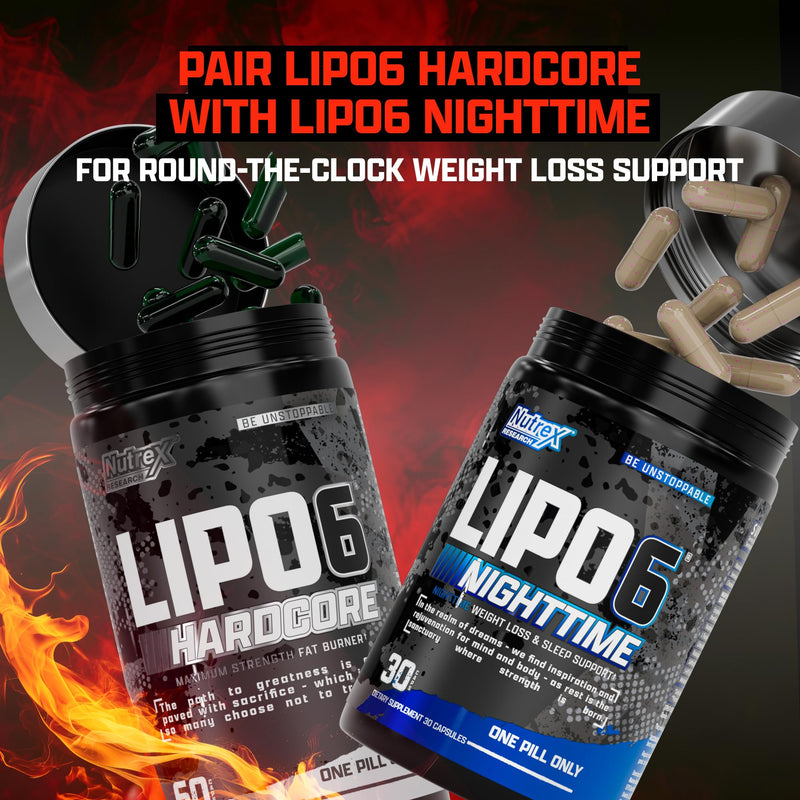 [Australia] - Nutrex Research Lipo-6 Hardcore Supplement, Supports Metabolism & Energy, Dietary Capsules – 60 Count 1 