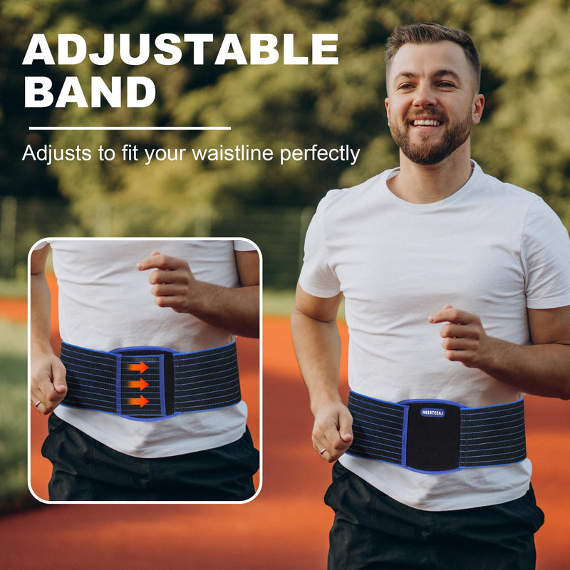 [Australia] - HEERTEAJ umbilical hernia belt | Abdominal Hernia Belt for Men & Women | Belly Button Umbilical Hernia Binder with 1 Hernia Compression Pads | Epigastric & Post Surgery Support Belt L 