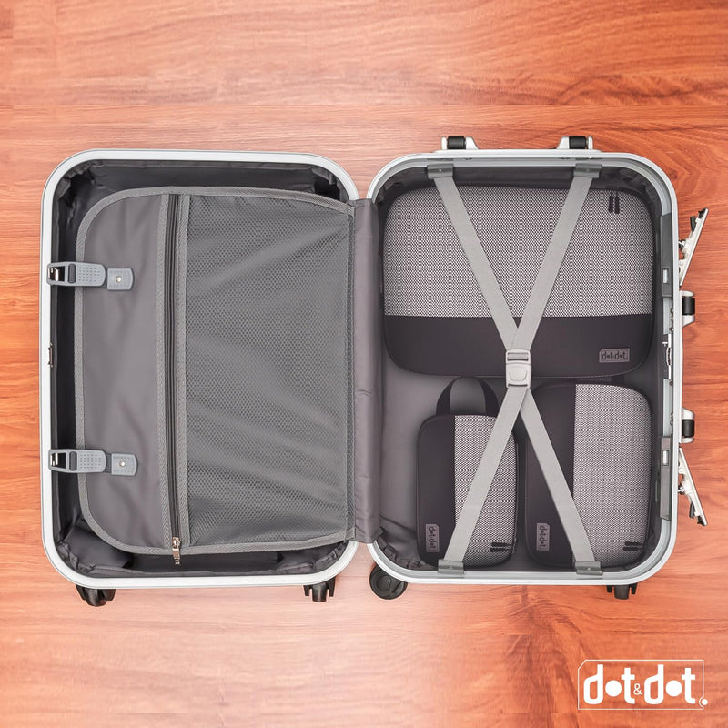 Dot&Dot Leak Proof Travel Bottles Compression Packing Cubes