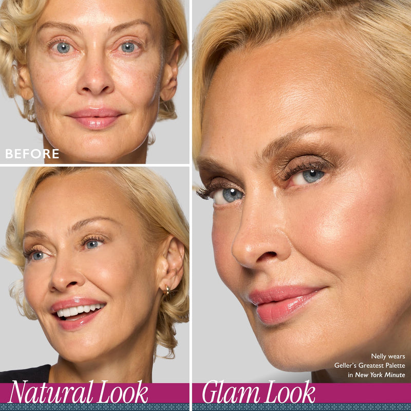 [Australia] - LAURA GELLER NEW YORK Geller's Greatest New York Minute Face & Eye Palette - Includes Blush, Bronzer and Eyeshadow Duo - Travel-Friendly Makeup Compact for Mature Skin 