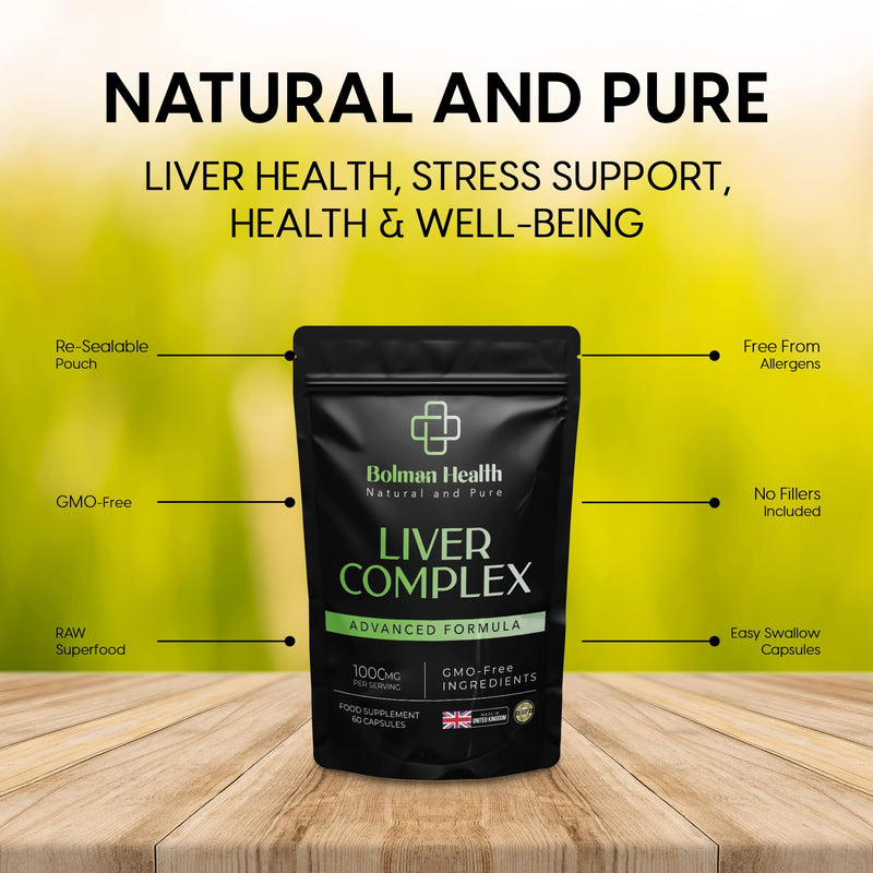 Liver Complex Capsules | TUDCA, NAC & Psyllium Husk | 60 Capsules | Supports Liver Function, Digestion & Metabolism | Vegan Capsules | Non-GMO | Gluten-Free Liver Supplement 60 count (Pack of 1)