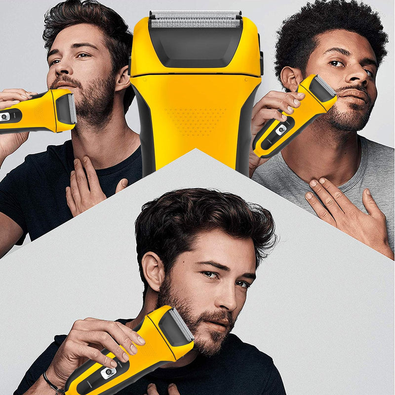 [Australia] - Yellow Shaver Replacement Foils, Cutters and Head Compatible with Wahl 7061 Series- Model 7045-100, 2 Packs 
