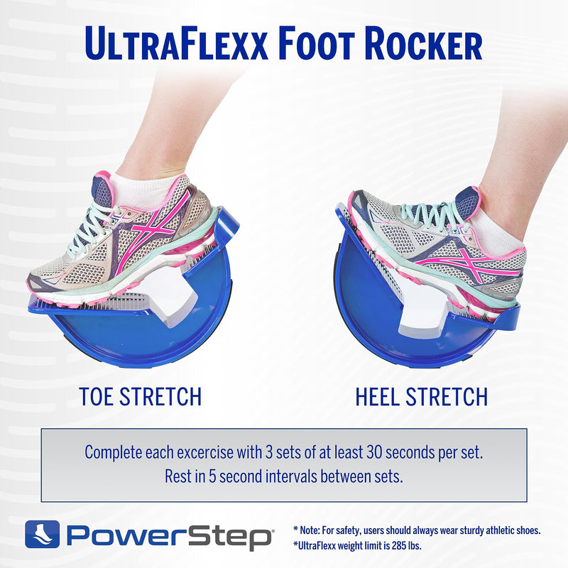 [Australia] - PowerStep UltraFlexx Foot Rocker, Foot and Calf Stretching, Pain Relief for Plantar Fasciitis, Achilles Tendonitis, Shin Splints, Increased Flexibility & Strength Factory POWERSTEP ULTRAFLEXX FOOT ROCKER, UN 