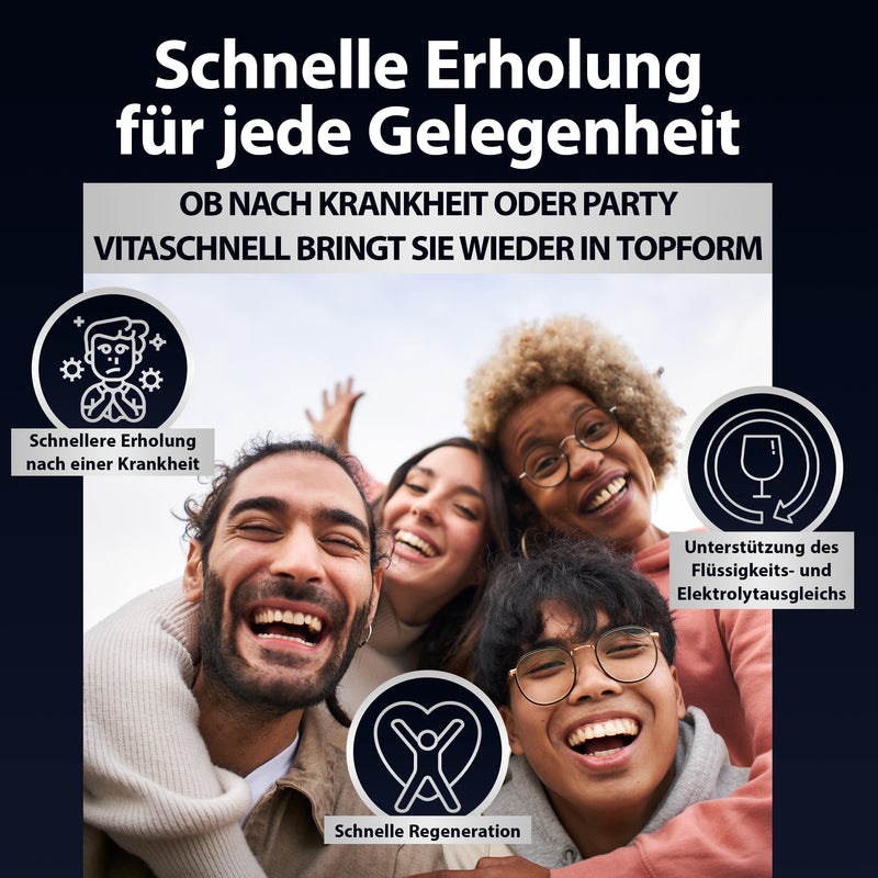 [Australia] - Vita Quick Electrolyte Sticks 60 pieces - Optimal electrolyte supply - Vegan, gluten- and lactose-free sports electrolytes - Made in Germany - Electrolyte powder for quick regeneration 20 portions (pack of 60) 