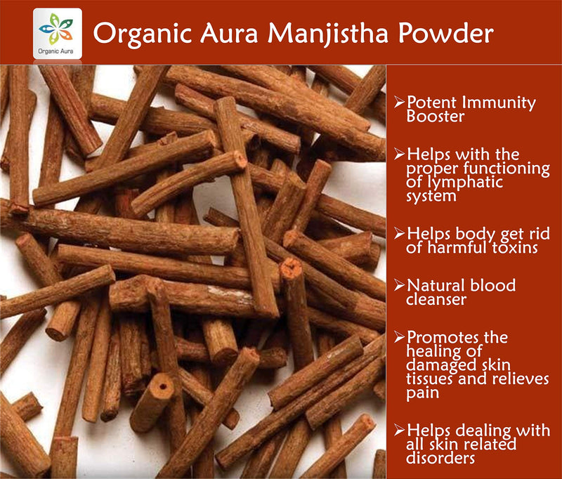 [Australia] - Premium Pure Manjistha Powder 16Oz -1Lb. USDA Certified. 100% All Natural, Fresh and Pure. No GMO. Gluten Free. 