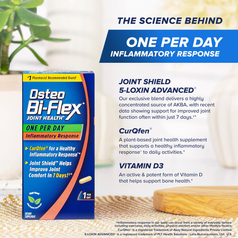 Osteo Bi-Flex One Per Day Inflammatory Response CurQfen Supplement