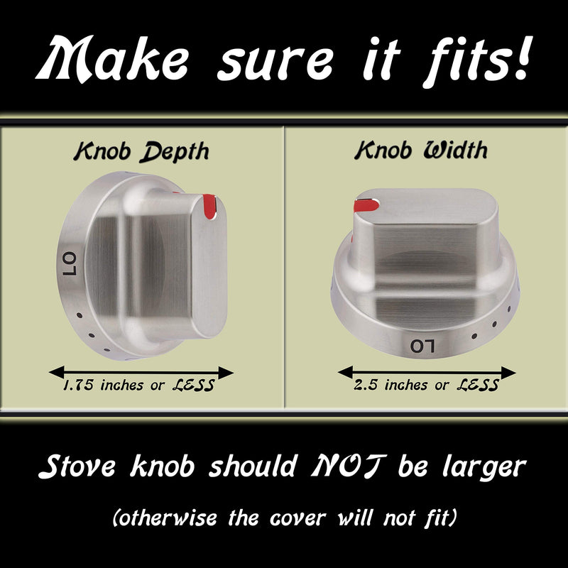 [Australia] - 6 Pack Clear Stove Knob Safety Covers - Protect Little Kids with A Child Proof Lock for Oven/Stove Top/Gas Range - Baby/Toddler Kitchen Safety Guard - Check Dimensions 