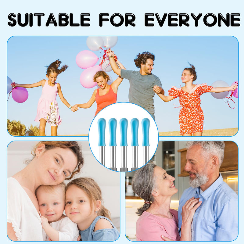 [Australia] - Pack of 30 Replacement Tips for Earwax Removal Replacement Tips Ear Camera Silicone Ear Cleaner Head Ear Spoon Accessories Silicone Ear Spoon Replacement Heads for Ear Wax Removal Otoscope Universal 1.2 × 0.35 cm 