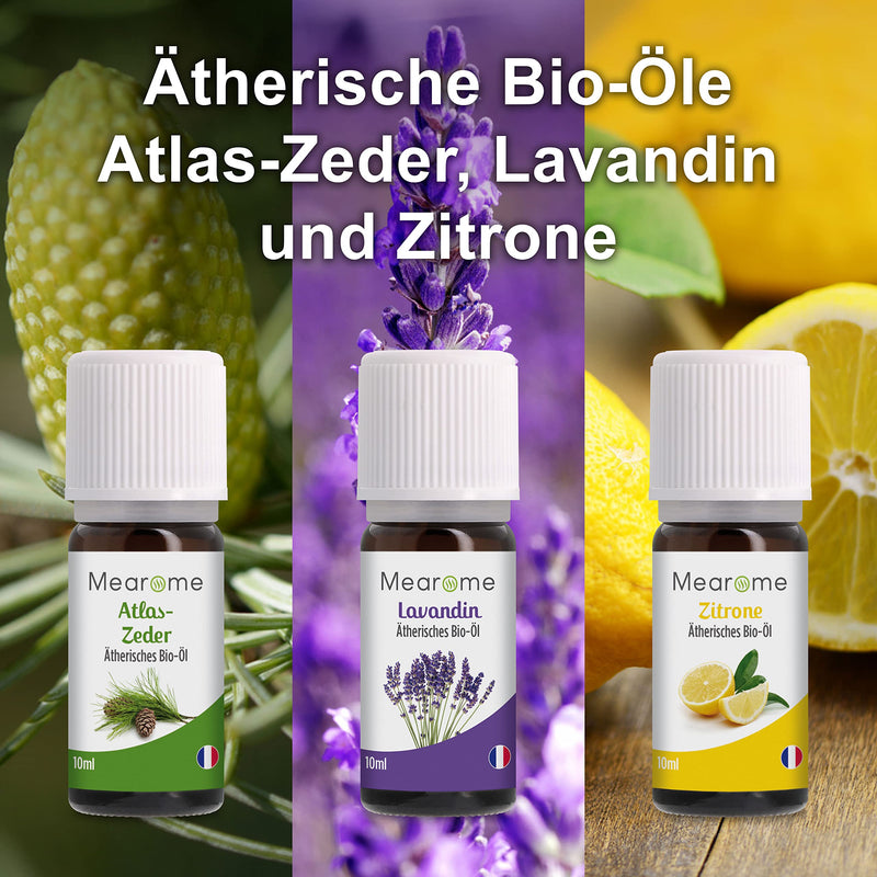 [Australia] - ESSENTIAL OILS SET ORGANIC Certified Fragrance Oil Pure 100% Natural, Aroma Diffuser Ravintsara Lavender Peppermint Oil Lemon Eucalyptus Oil Sweet Orange Oil Aromatherapy Gift Idea Massage Oils Gift Set Refill Set 