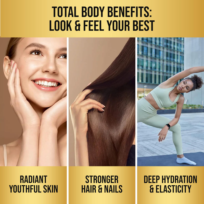 Pure Prana Vegan Collagen Builder & Glutathione for Women, Skin Hair Nails | Plant based glow support with hyaluronic acid, vitamin C & E, turmeric & black pepper. 60 once daily vegan capsules