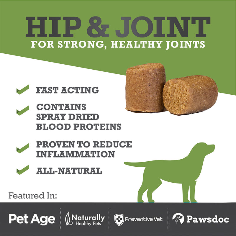 WINPRO | Dog Hip and Joint Supplement, Plasma-Powered Chews for Joint Support in Dogs of All Breeds and Sizes, Fast Acting with Collagen, 60 Count, Made in USA - PawsPlanet Australia