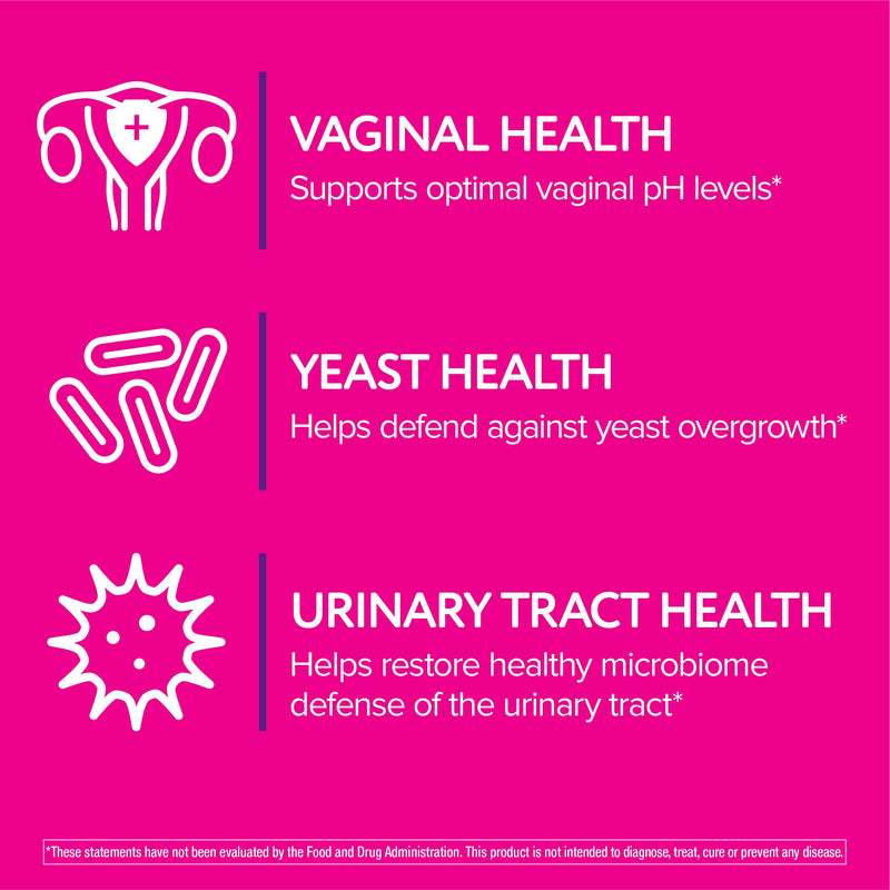 [Australia] - Florajen Women‚Äôs Triple-Action Probiotic - Prebiotic + Probiotic + Cranberry for Vaginal, Digestive, & Immune Support - Fast-Acting - Clinically-Studied - Gluten-Free & Vegan - 30-Count 
