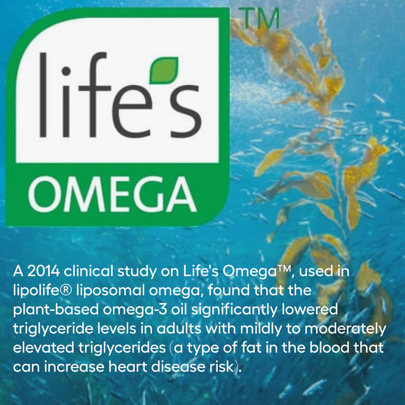 Liquid Vegan Omega 3 Liposomal Supplement. Lemon & Ginger Flavour. High DHA Ratio. Life's Omega for Brain, Heart and Immune Health. 30 Day Supply. lipolife 150 ml (Pack of 1)