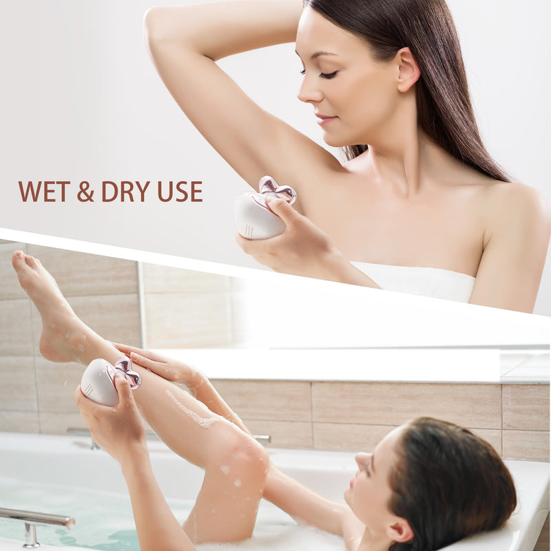 Women's Electric Shaver Replacement Heads, Face & Body Razors, White