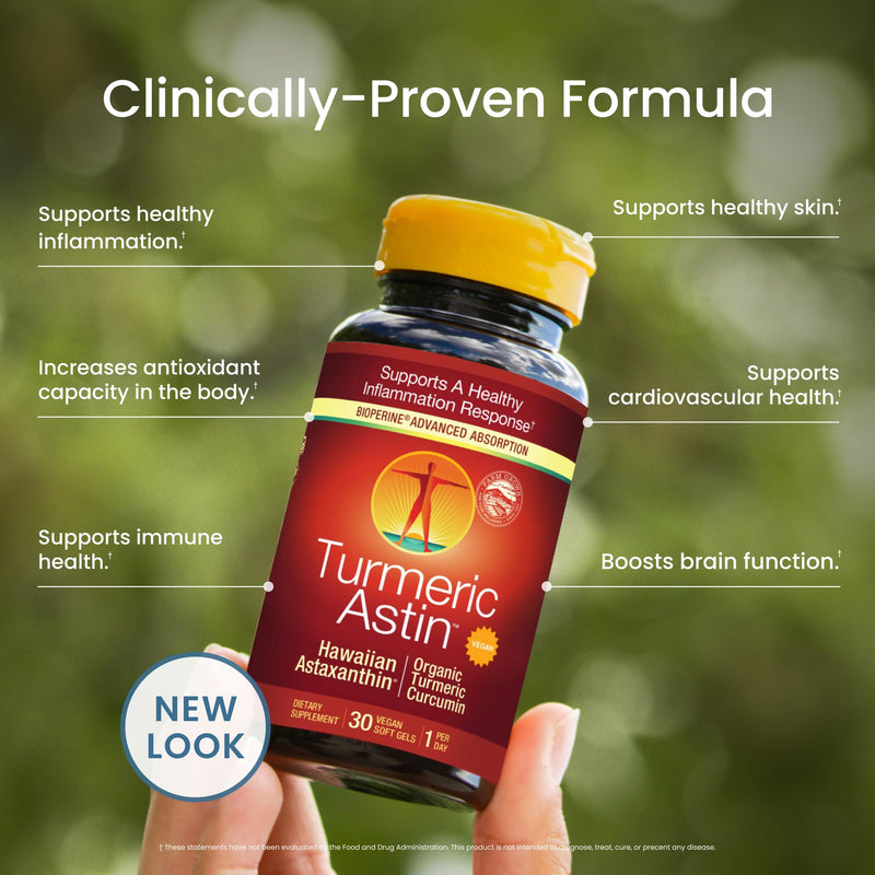 [Australia] - Nutrex Hawaii, TurmericAstin, with Turmeric, BioAstin Hawaiian Astaxanthin & BioPerine Black Pepper Extract, 30 Count 