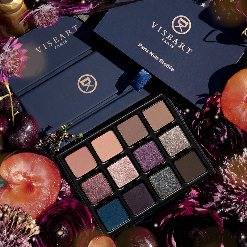 [Australia] - Viseart PARIS Nuit Étoilée Étendu Eyeshadow Makeup Palette - 12 Super Pigmented Shades, Matte & Shimmery Eyeshadow Palette, Long-lasting Wear, Cruelty-Free 