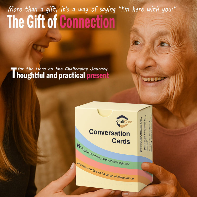 [Australia] - Conversation Cards for Dementia & Alzheimer's - 240 Prompts to Rediscover Their Story & Break Through The Silence | A Bridge to Meaningful Conversation & Joy for Caregivers Standard Edition 