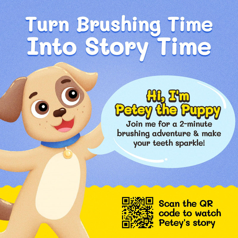 [Australia] - Kids Soft Bristle Puppy Toothbrush for Ages 2+, Gentle and Cute Toothbrush for Children with Replaceable Brush Head, Ergonomic Handle Kids Brush for Teeth Care Ideal for Toddlers, Puppy Design 