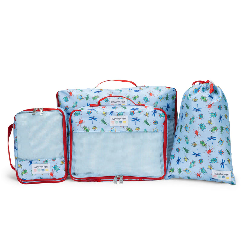 4 Pieces Bugs Packing Cubes for Women, Men, Carry On Suit Case Organizer Luggage Packing Cubes for Travel Organizer Bags