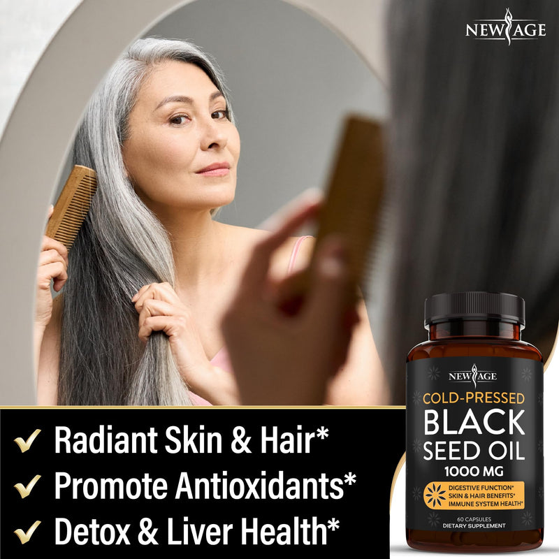 [Australia] - Black Seed Oil Softgel Capsules - Premium Cold-Pressed Nigella Sativa Producing Pure Black Cumin Seed Oil - Non-GMO & Vegetarian (120 Softgels) 120 Softgels 