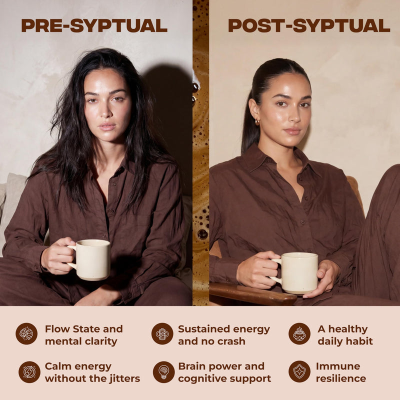 Original Mushroom Coffee - Lion's Mane, Cordyceps & Chaga 10:1 Extracts - Arabica Coffee with Ashwagandha, Maca & Guarana - Coffee Alternative for Focus & Gut Health - 256g (32 Servings)