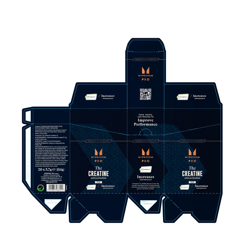 Myprotein The Creatine (Creapure®) | Micronised Pure Creatine Monohydrate Powder | High Purity - 3g Per Serving | Unflavoured - Premium Nutritional Supplement (Sachets (5.7 g x20), Creapure®)