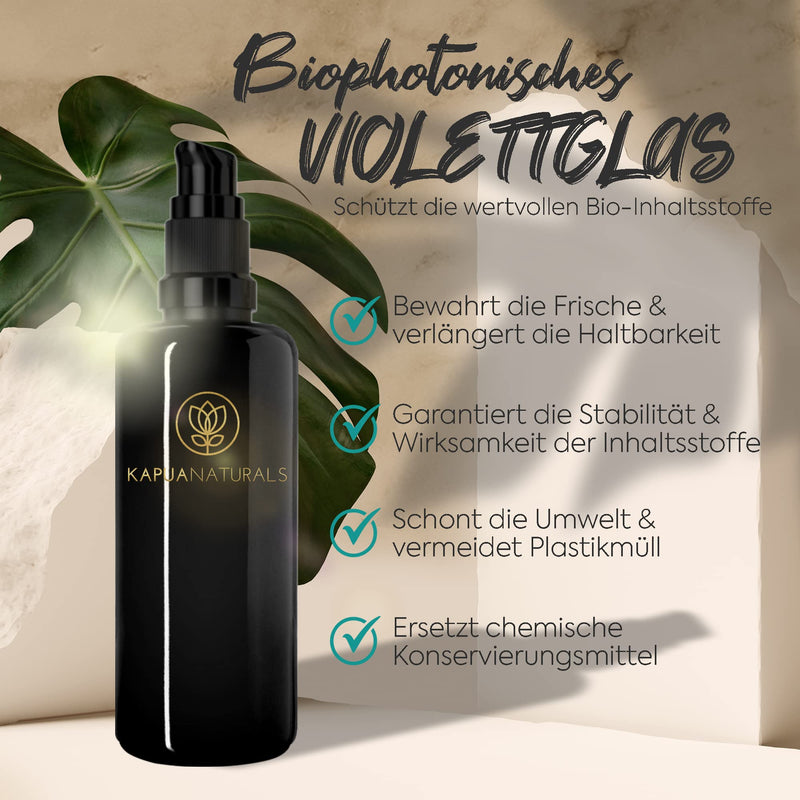 [Australia] - ORGANIC Hyaluronic Serum high dosage • 100ml +Vit E & B5 • 7-fold hyaluronic acid serum face ✓100% Vegan&BIO ✓Anti-aging concentrate ✓ Anti-wrinkle serum natural cosmetics ✓Made in Germany ✓Hyaluronic Acid Serum Hyaluronic Serum 