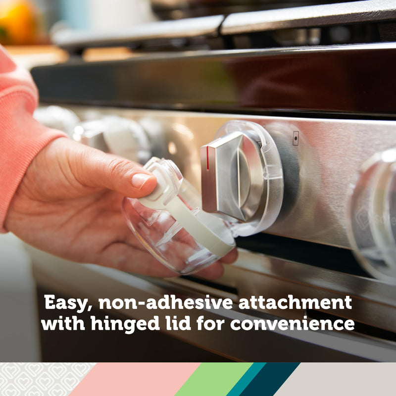 [Australia] - Safety 1st Child Proof Stove Knob Covers, Clear View Stove Knob Safety Covers (Set of 5) 