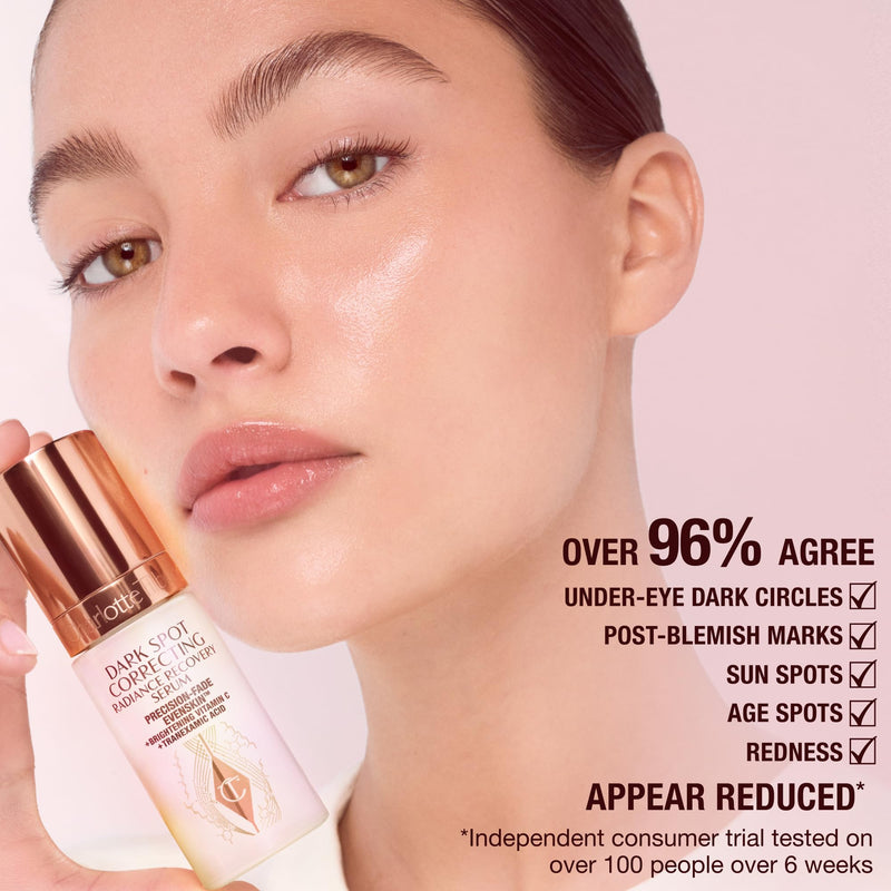 Charlotte Tilbury Radiance Recovery Dark Spot Serum - Tranexamic Acid & Vitamin C Serum for Brighter Looking Under Eyes, Redness, Uneven Skin Tone - Treatment to Reduce Appearance of Aging Skin 0.34 Ounce (Pack of 1)