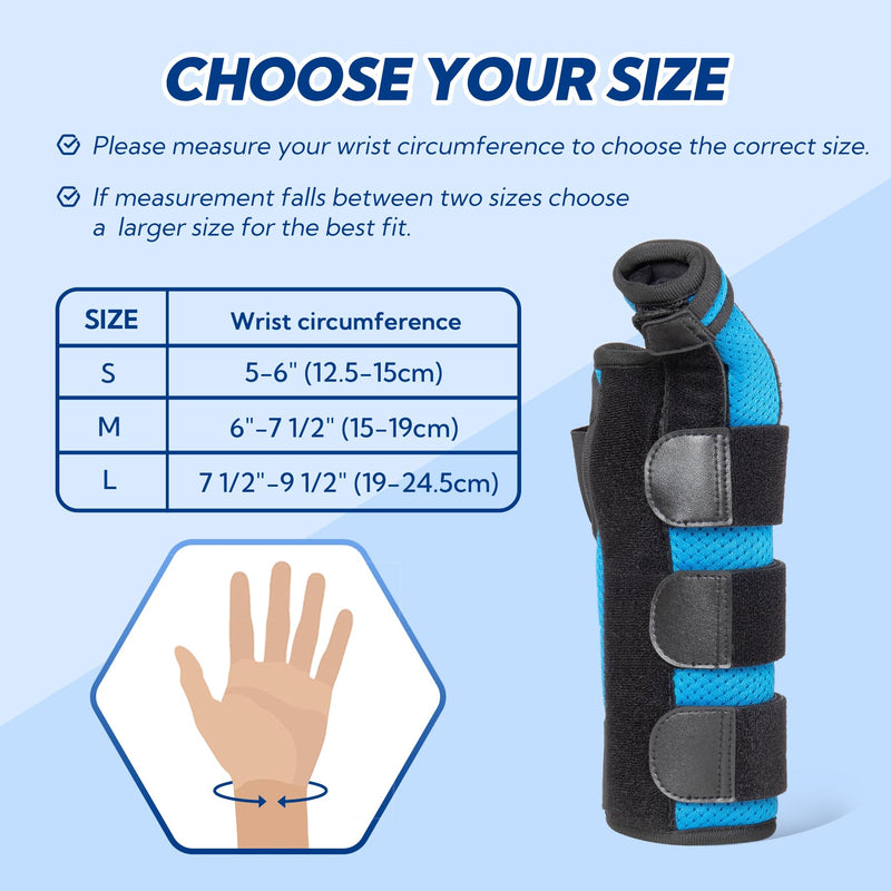 Boxer Fracture Splint, Ulnar Gutter Splint Right Hand, the 4th and 5th Metacarpal Finger Splint Hand Brace, Boxer Orthosis Hand & Wrist Brace for Women & Men, Left, L