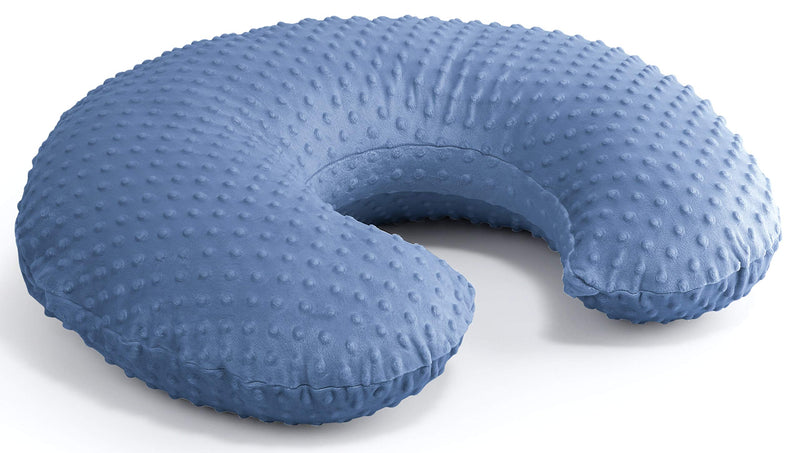 [Australia] - The Peanutshell Nursing Pillow Cover Set for Baby Boys or Girls | Dinosaur & Navy Blue Minky Dot | Unisex 2 Pack 